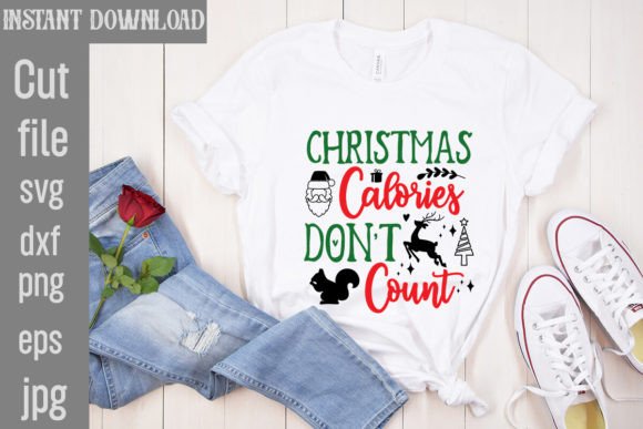 Christmas Calories Don't Count SVG Cut File Review