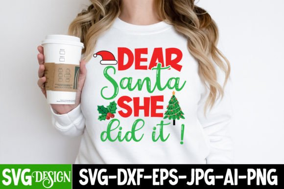 Dear Santa She Did It SVG Cut File Review: A Festive Embroidery Design for Real Projects