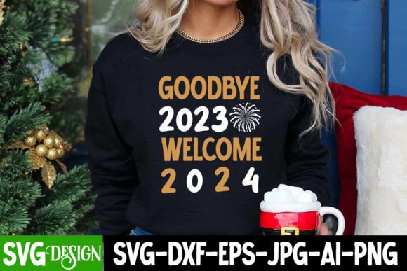Goodbye 2023 Welcome 2024 SVG Design Review