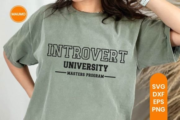 Introvert University Funny Svg Quote Review