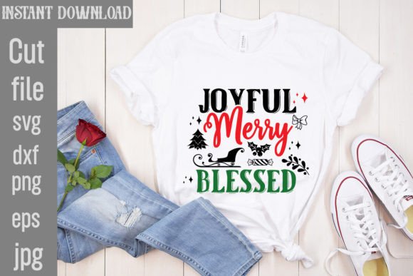 Joyful Merry Blessed SVG Cut File Review: A Festive Design for Real Projects