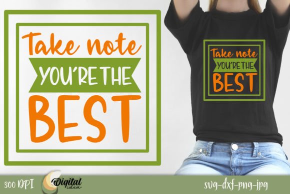 Take Note. You're the Best Embroidery Design Review